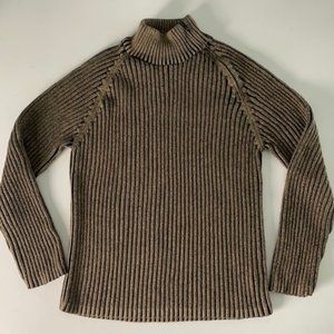 Togo Size Medium Tight Ribbed Knit Sweater
